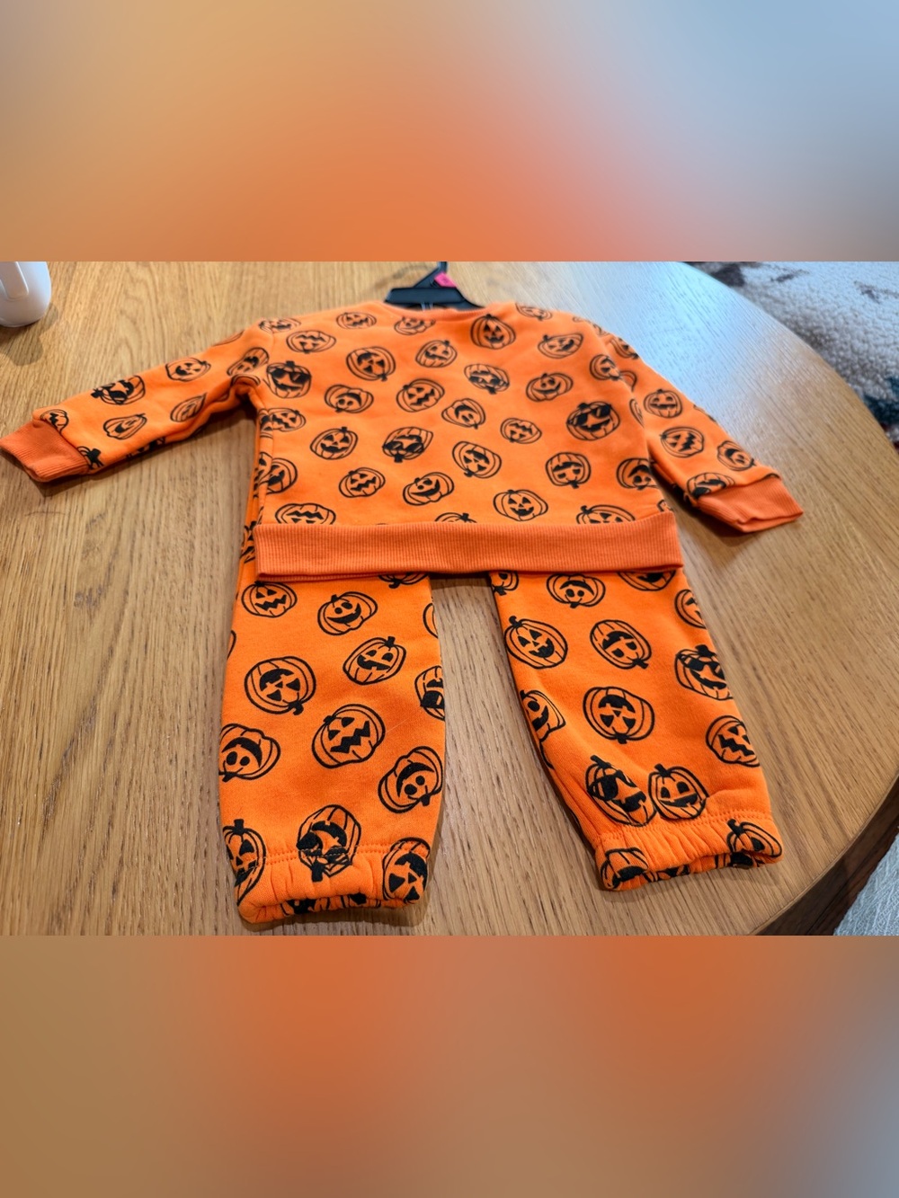Children's Orange Halloween Pumpkin Matching Set - Kids